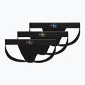 Férfi boxeralsó Calvin Klein LV00NB4644 Jock Strap black bodies w/ granite gray/poseid