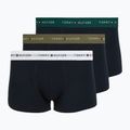 Férfi boxer nadrág Tommy Hilfiger Trunk WB 3 pack nb//white/orna green/utility olive