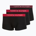 Férfi boxer nadrág Tommy Hilfiger Trunk WB 3 pack medium red/rasp juice/burgundy