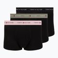 Férfi boxer nadrág Tommy Hilfiger Trunk WB 3 pack utility sage/black/bonita pink