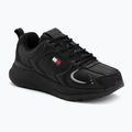 Férfi cipők Tommy Jeans Runn Leather triple black