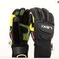 LEKI Griffin Pro 3D férfi síelő kesztyű fekete/neon színű 6