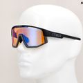 Bliz Vision Nano Optics Nordic Light S2 matt fekete/világos korall/narancs kék multi kerékpáros szemüveg 11