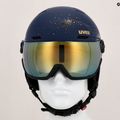 Női síbukósisak UVEX Wanted Visor WE fleece csillogás/arany matt/tükör arany füst 11