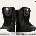Gyermek snowboard csizma DC Youth Scout fekete/fehér 8