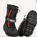 Sorel Flurry Dtv gyermek hócsizma fekete/világos piros 15