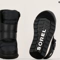 Sorel Whitney II Strap WP gyermek hócsizma fekete/tengeri só 16