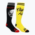 Férfi snowboard zokni 686 Iron Maiden black/yellow 5
