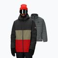 Férfi snowboarddzseki 686 Smarty 3IN1 Form charcoal colorblock