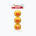 Wilson Starter Tour Foam Tball gyermek teniszlabda szett 3 db sárga WRZ258900 2