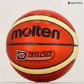 Kosárlabda Molten B6D3500 orange/ivory méret 6 6