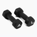 súlyzók adidas 2x1kg fekete ADWT-10001 2
