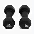 súlyzók adidas 2x1kg fekete ADWT-10001 3