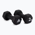 súlyzók adidas 2x2kg fekete ADWT-10002