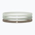 Adidas hajpántok 3db lenvászon zöld/ezüst zöld/oliva hajpánt