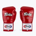 Fairtex Pro Competition Boxing kesztyű Locked Thumb bőr piros 2
