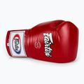 Fairtex Pro Competition Boxing kesztyű Locked Thumb bőr piros 5