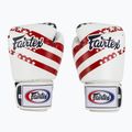Boxkesztyű Fairtex Universal "Tight-Fit" Design USA white 2
