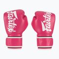 Rękawice boskerskie Fairtex Microfiber pink/white 2