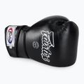 Fairtex stílusos szögletes sparring boxkesztyű - Locked Thumb fekete 5