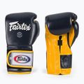 Fairtex Heavy Hitter mexikói stílusú kék/sárga bokszkesztyűk