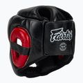 Box fejvédő Fairtex Diagonal Vision Sparring Headguard - Full Head Coverage black/red 3