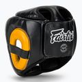 Box fejvédő Fairtex Diagonal Vision Sparring Headguard - Full Head Coverage black/yellow 3