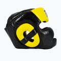 Box fejvédő Fairtex Diagonal Vision Sparring Headguard - Full Head Coverage black/yellow 4