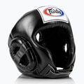 Fairtex Muay Thai verseny boksz sisak fekete 2