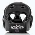 Fairtex Muay Thai verseny boksz sisak fekete 4
