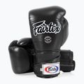 Fairtex stílusos szögletes sparring boxkesztyű - Locked Thumb fekete 4