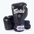 Fairtex stílusos szögletes sparring boxkesztyű - Locked Thumb kék 4