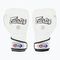 Fairtex stílusos, szögletes sparring boxkesztyű - Locked Thumb fehér