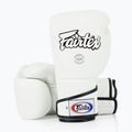 Fairtex stílusos, szögletes sparring boxkesztyű - Locked Thumb fehér 4