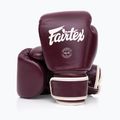 Boxkesztyű Fairtex Real Leather Boxing maroon 4