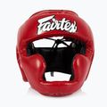 Box fejvédő dziecięcy Fairtex Headguard for Kids red 2