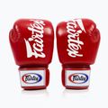 Boxkesztyű Fairtex Deluxe Tight-Fit red