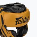 Fairtex mikroszálas fejvédő bokszsisak arany 4