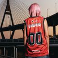 Férfi edzőpóló YOKKAO Basket Bridge Tank Top red 4