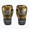 Top King Muay Thai Super Star Air Snake fekete/arany bokszkesztyűk