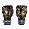 Top King Boxing láncos kesztyű fekete/arany