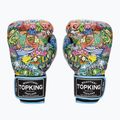 Top King Boxing Culture fekete/kék bokszkesztyűk
