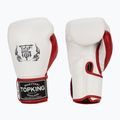 Top King Boxing Reborn fehér/piros bokszkesztyűk