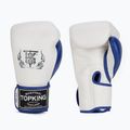 Top King Boxing Reborn fehér/kék bokszkesztyű
