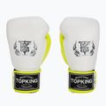 Top King Boxing Reborn fehér/sárga bokszkesztyűk