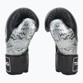 Top King Muay Thai Power Snake fekete/ezüst bokszkesztyű 4