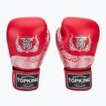 Top King Muay Thai Power Snake piros/ezüst bokszkesztyű 2