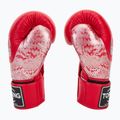 Top King Muay Thai Power Snake piros/ezüst bokszkesztyű 4