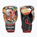 Top King Boxing Culture fekete/piros bokszkesztyűk TKBGCT-2C2