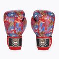 Top King Boxing Wild Tiger fekete/piros boxkesztyű